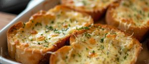 Roasted bread with cheese