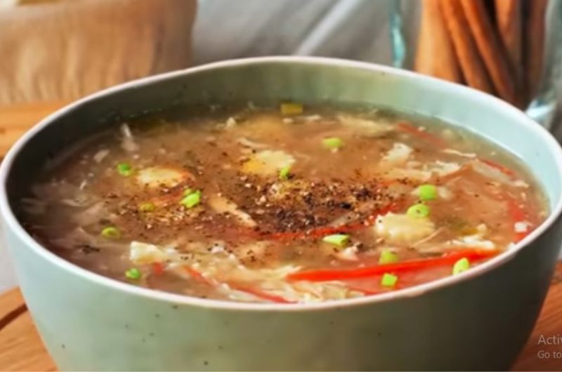 Delicious Chinese soup with meat