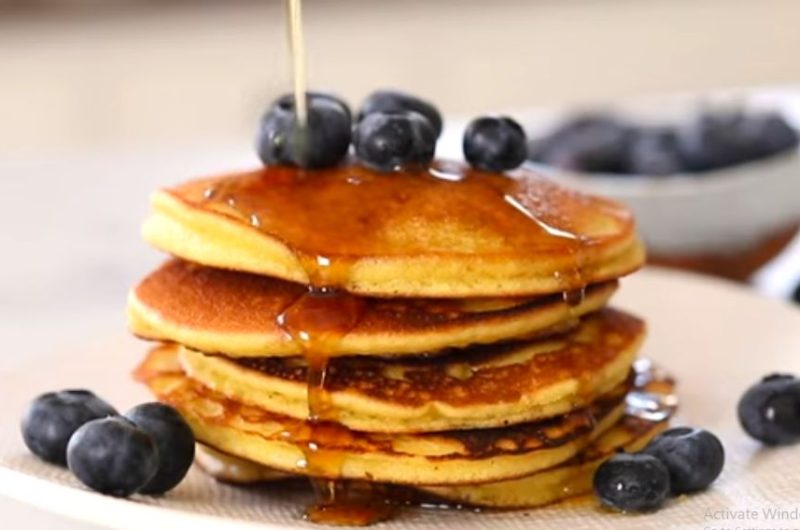 Almond Flour Pancakes in Summer