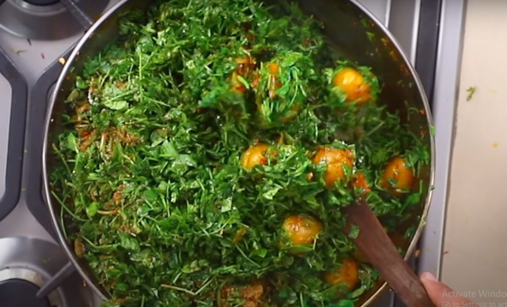 simple Aloo Methi Sabji recipe, 